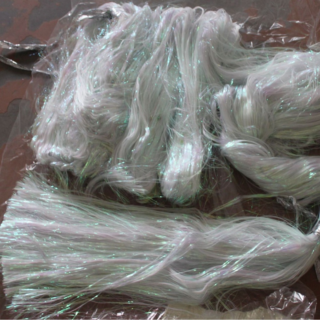 镭射扁型金黄散装线玫红粉色亮线扁直五彩铝箔线装饰塑料袋包装