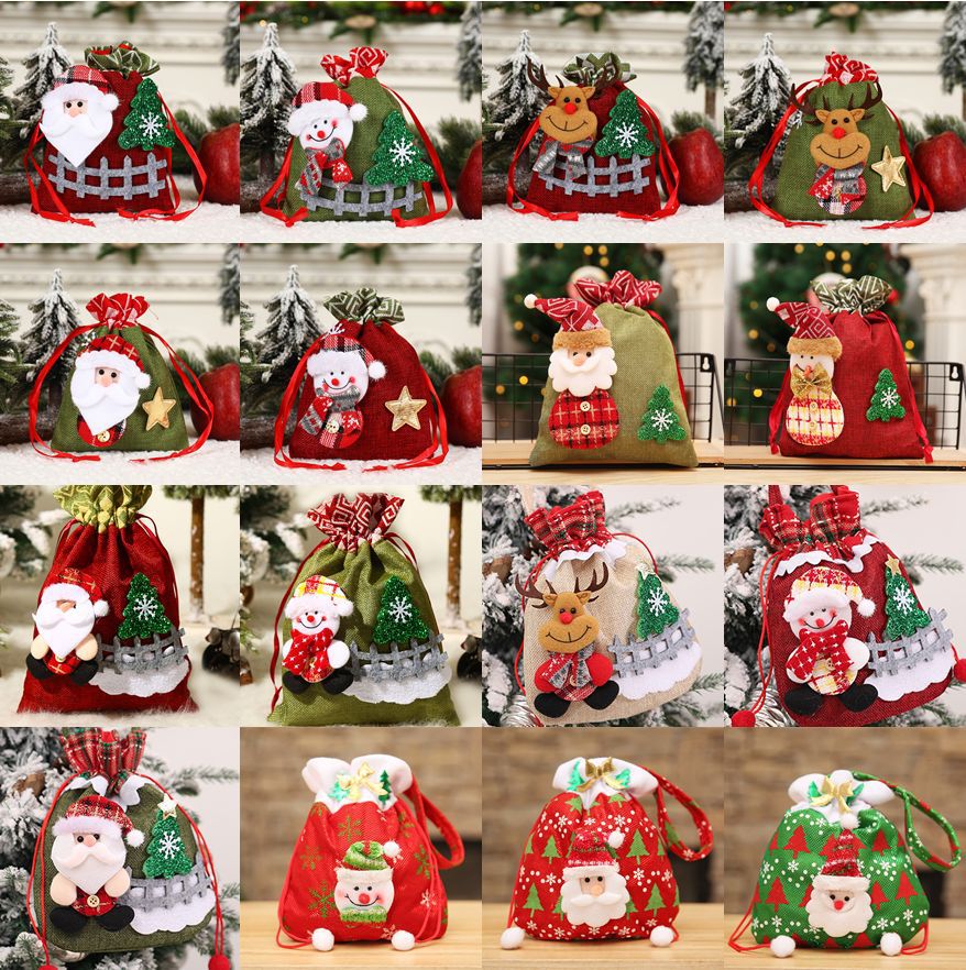 2027 New Christmas Gift Bags Apple Bags Candy Bags Children’s Santa…