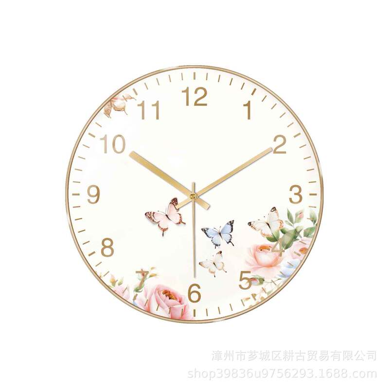 12inch 子猫時計寝室の壁時計リビングルームシンプルな創造的な文学パーソナライズされた時計サイレント時計クロスボーダーホット|undefined