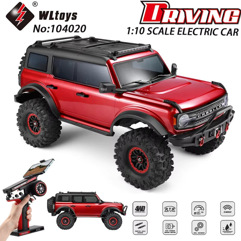 Cross-Border Wl104020 Electric Professional Four-Wheel Drive Vehicle 1:10 Off-Road Climbing Vehicle Simulation Rc Remote Control Car Cross-Border Wl104020 Electric Professional Four-Wheel Drive Vehicle 1:10 Off-Road Climbing Vehicle Simulation Rc Remote Control Car