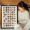 direct deal 48 combination Photo frame woodiness modern Simplicity Wall hanging Porous Photo frame