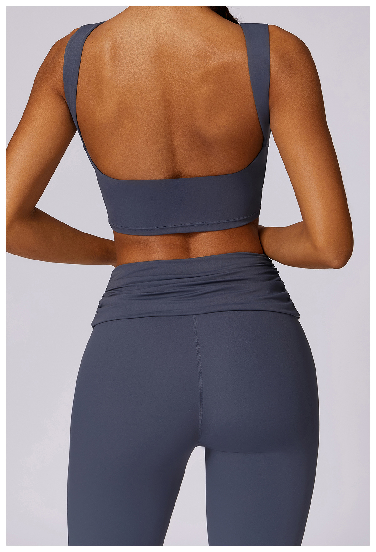 Zechuang Women's Spring Nude Tights Quick Drying Breathable Back Yoga Fitness Suit For Running Sports_ecoleips.com