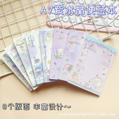A7 ノートブック、見栄えの良いインスタイルノートブック、学生向けのかわいい漫画の破れないスクラッチブック、ガーリースタイル