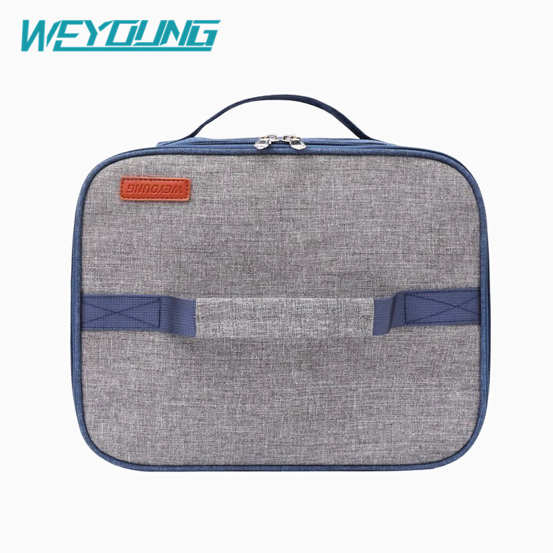 Cross-border special square insulation bag two-way portable lunch box bag wholesale children's lunch bag flat lunch bag wholesale