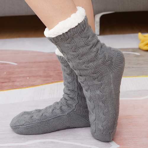 Floor socks home postpartum sleep Christmas socks snow socks carpet socks socks for women autumn and winter thick mid-calf