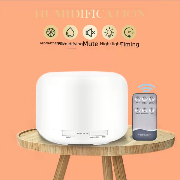 Cross-Border Muji Humidifier, Household Essential Oil Aromatherapy Machine, Air Humidifier, Large Mist Volume Aromatherapy Humidifier 500ml
