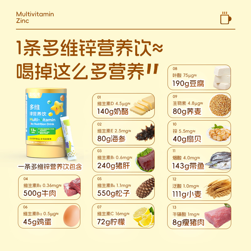 多次元亜鉛栄養液体ドリンク OEM カルシウム鉄亜鉛直接飲料パック OEM マルチビタミン初乳エルダーベリー|undefined