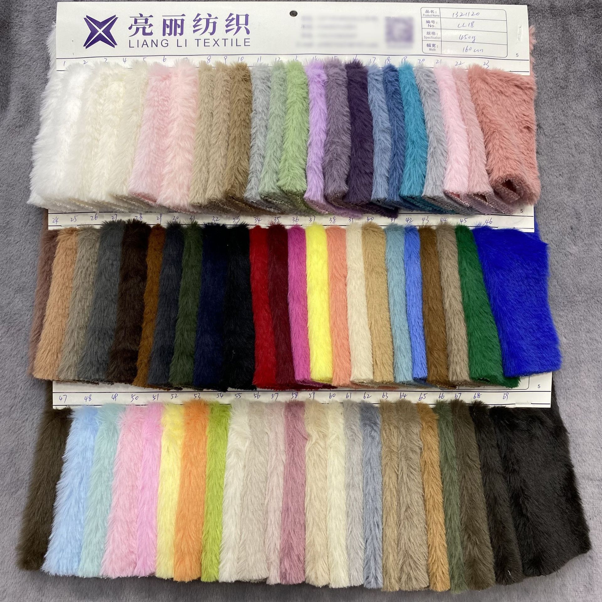 Inventario super matte gran conejo grosor pequeño conejo imita ropa de conejo juguetes telas de peluche