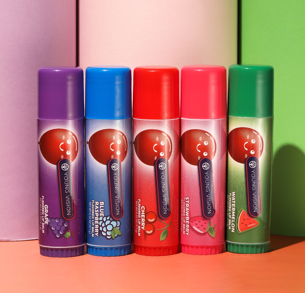 YOUNG VISION Lip balm Moisturizing and Nourishing fruit-flavored cross-border lip balm undefined
