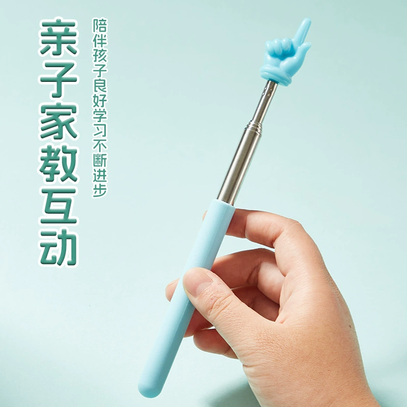 Teaching telescopic finger reading helper teaching stick student reading point point pointer pointer baton teacher with teaching stick