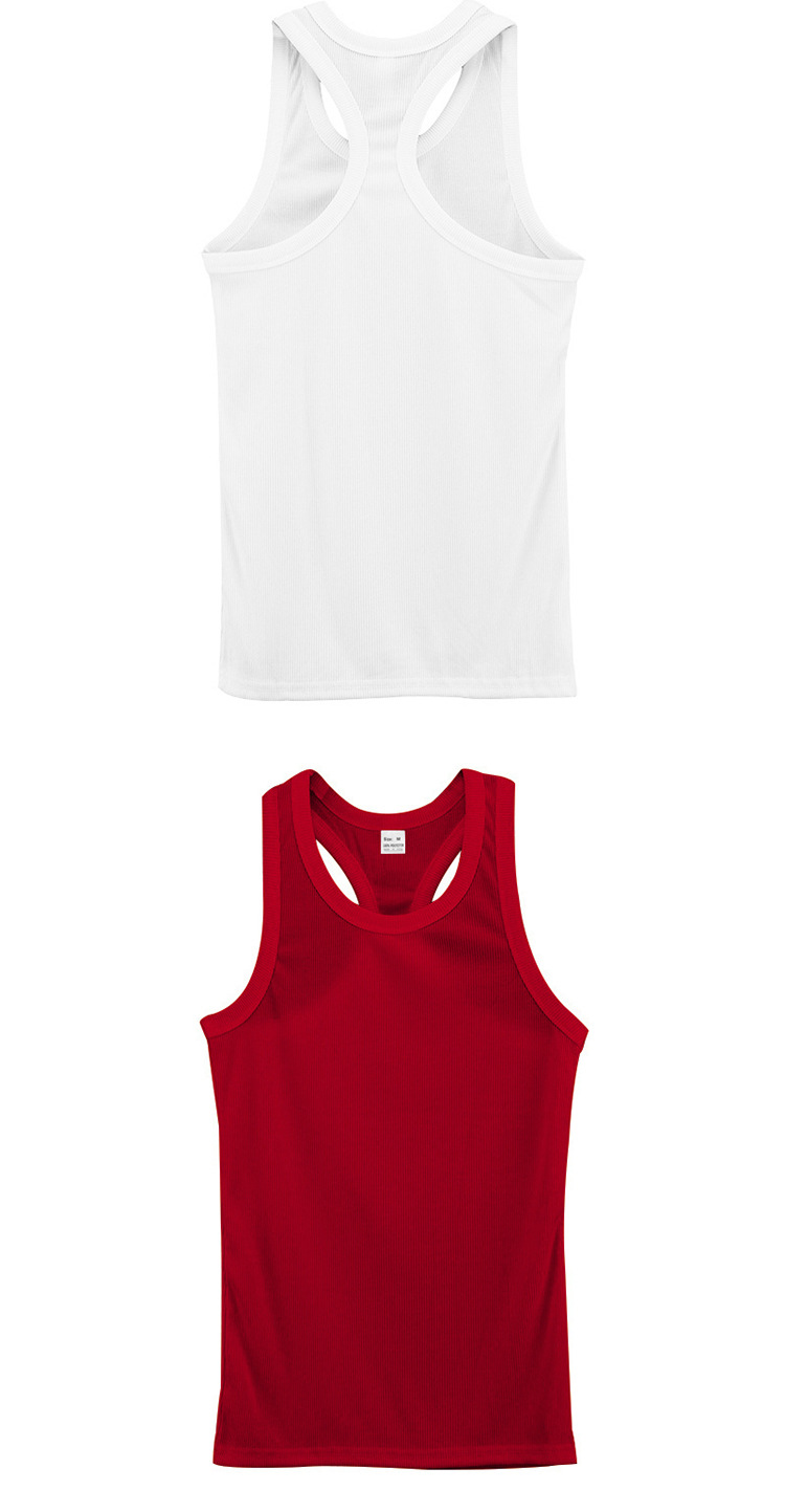 Men's Clothing Men's Slim Fit Ribbed Vest Style Casual Sports Base Layer Spring Summer For Formal & Casual Heavyweight Cotton_viptrois.com