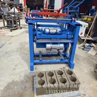 半自动料斗式免烧液压砖机 4-40小型水泥免烧空心砖机混凝土水泥