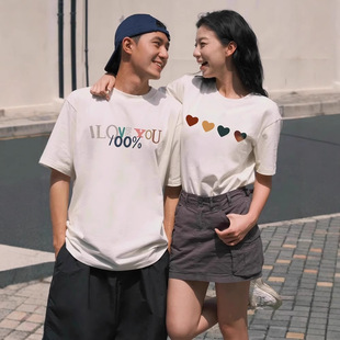 Summer Pure Cotton Short-Sleeved T-Shirt Couple Wear Lazy Style Loose Niche Design Tops for Men and Women Student Trendy Class Uniforms