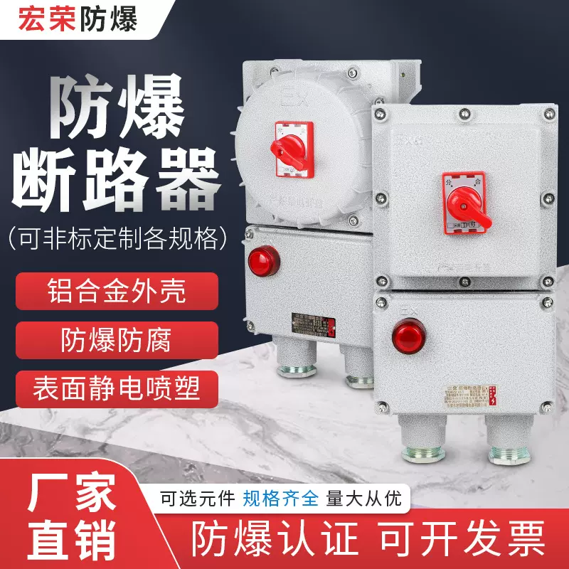 BDZ52铝合金便捷操作防护爆断路器带漏电空气开关防爆断路器厂家