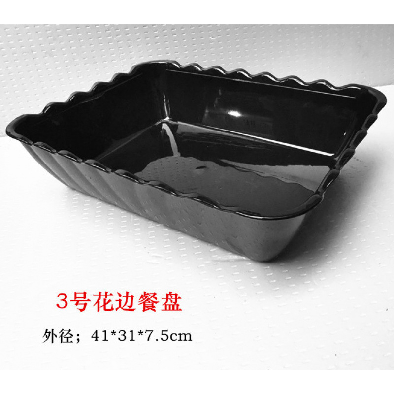 煮込み野菜ディスプレイボックス冷蔵プレートビーフプレート黒商業フラワーアクリルプラスチックミックスバーベキュープレート厚み|undefined
