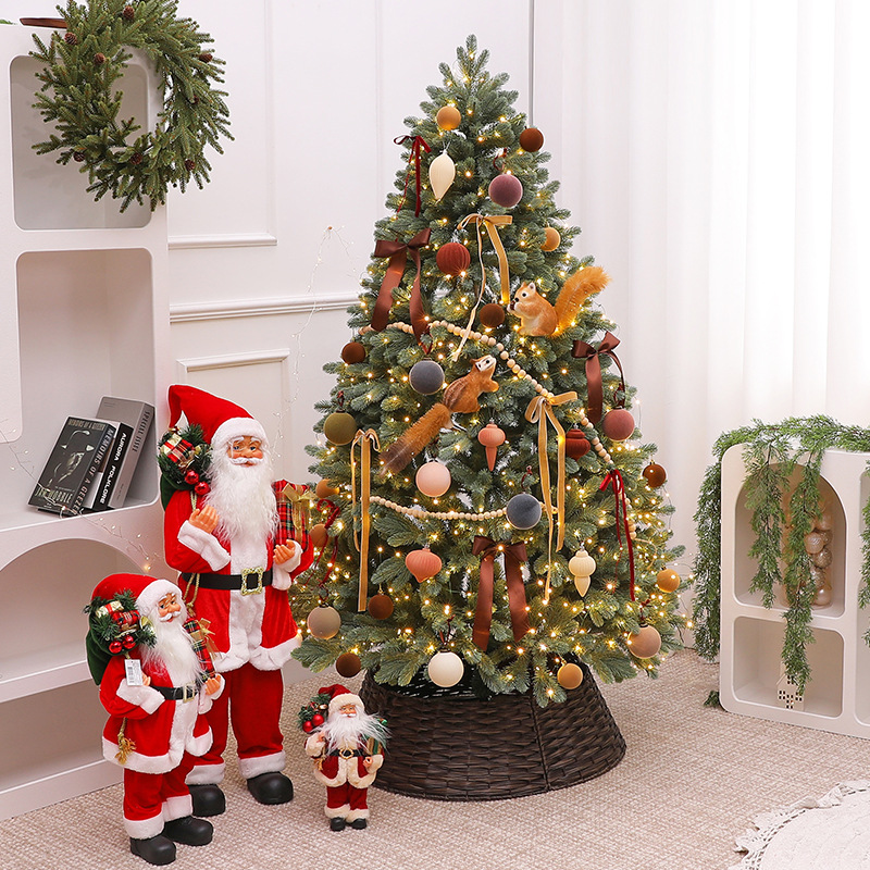 2025 nuevo árbol automático cifrado decoraciones de sala de estar doméstica grande diy paquete de árbol de Navidad decoraciones de Navidad