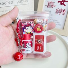 減圧ランドセルペンダントキーホルダーおもちゃシミュレーションマイクロシュリンクケトル食品おもちゃクリエイティブ携帯電話チェーン学生賞品ギフト