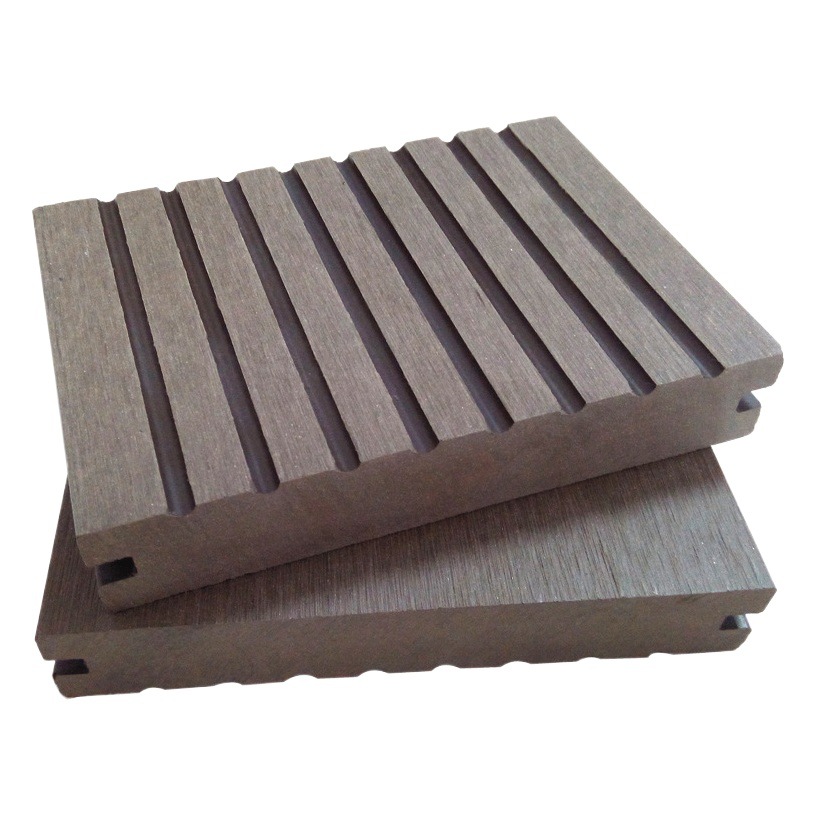 Al Aire Libre madera plástico WPC piso generación sólido 140*25 plástico madera paisaje ingeniería jardín al aire libre decoración anticorrosión madera
