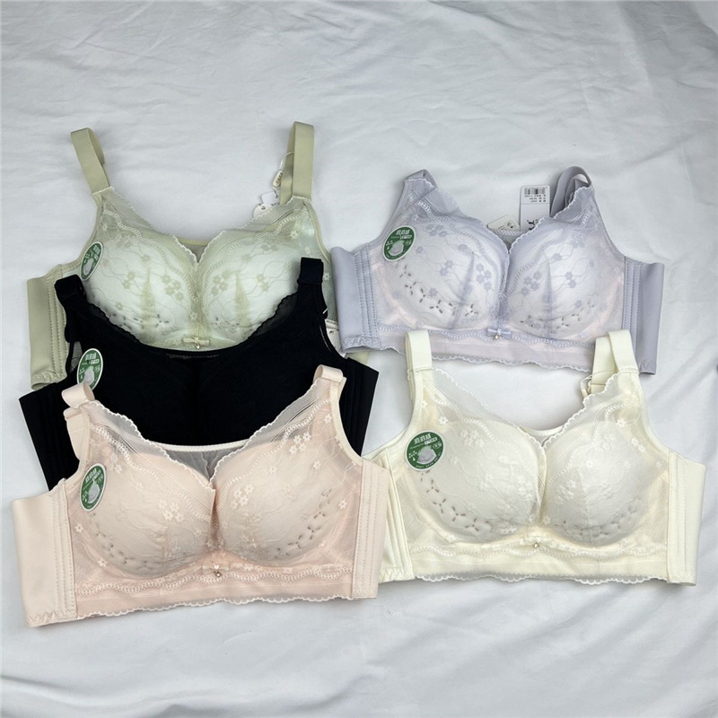 Qianchun Daclan 3357 Underwear Sexy Breathable Hole Ultra-thin Gather Adjustable Anti-sagging Big Chest Small Bra
