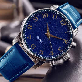 新款沃凯wokai商务腕表休闲皮带石英运动表男士手表男表批发