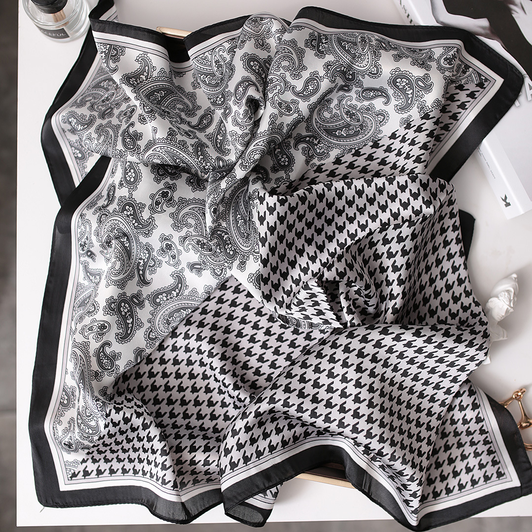 Spring New 70CM Square Versatile Decorative Professional Thin Korean Small Scarf for Women_voghion.com