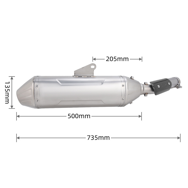 Suitable for Motorcycle Yamaha Tenere 700Rally Edition Exhaust Pipe Front and Rear Sections 20-27 Years