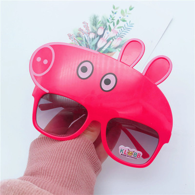 儿童可爱宝宝太阳镜批发派对个性男女童小猪太阳眼镜墨镜造型镜
