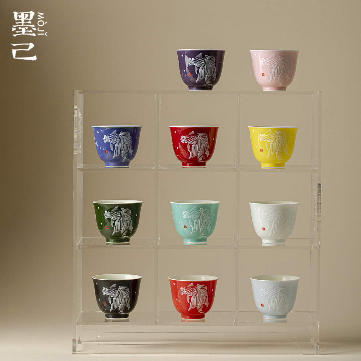 Original mineral color glaze pile is as white as a fish in water…