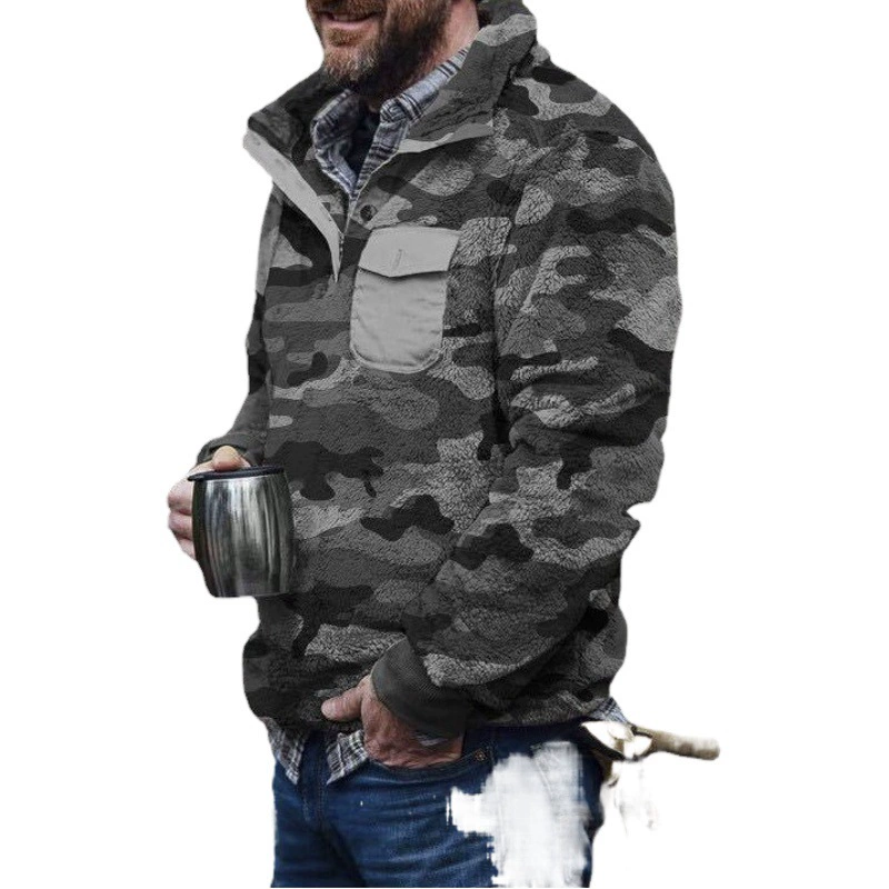 Производитель Однотонный мужской кашемировый свитер Амазонский свитер трансграничный осень и зима 2020 Новый Повседневный флисовый утолщенный свитер