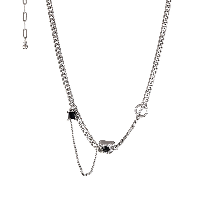 Hip-hop style hot girl accessories sweet cool style otbuckle creative design sense clavicle chain jewelry flower tassel necklace women