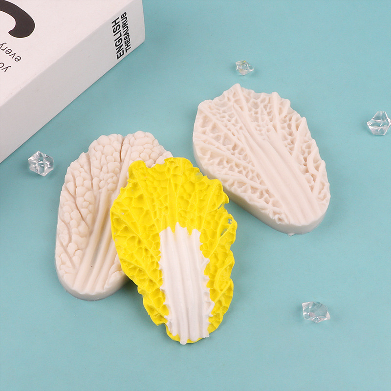 Silicone Texture Press Mold Simulation Chinese Cabbage Flip Cake Mold Noodle Baking Mold Chocolate Mold