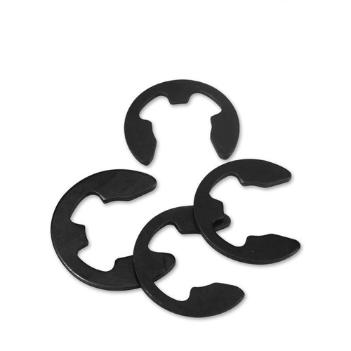 Manufacturer supplies manganese steel E-type open retaining ring E-type black shaft circlip E-type circlip buckle￠1.5-￠15