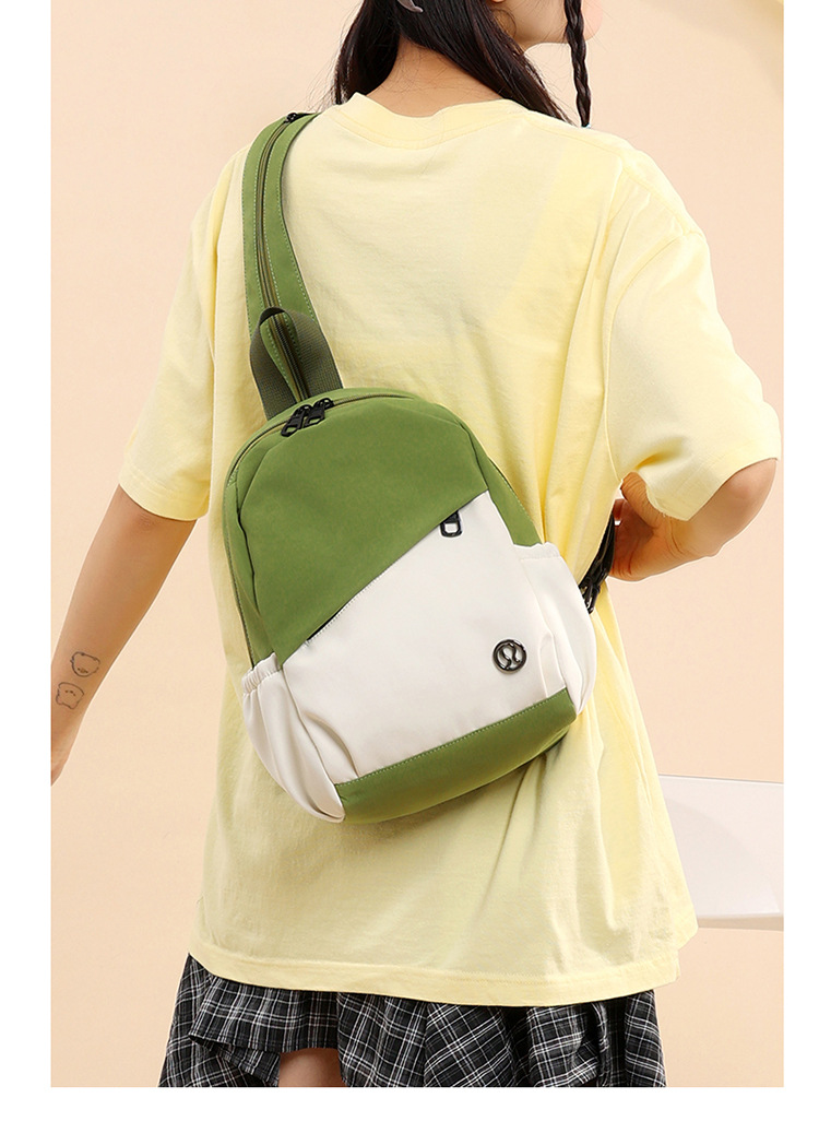 New versatile men's and women's unisex student commuting outdoor multi-functional chest bag, backpack, large-capacity cycling class bag undefined