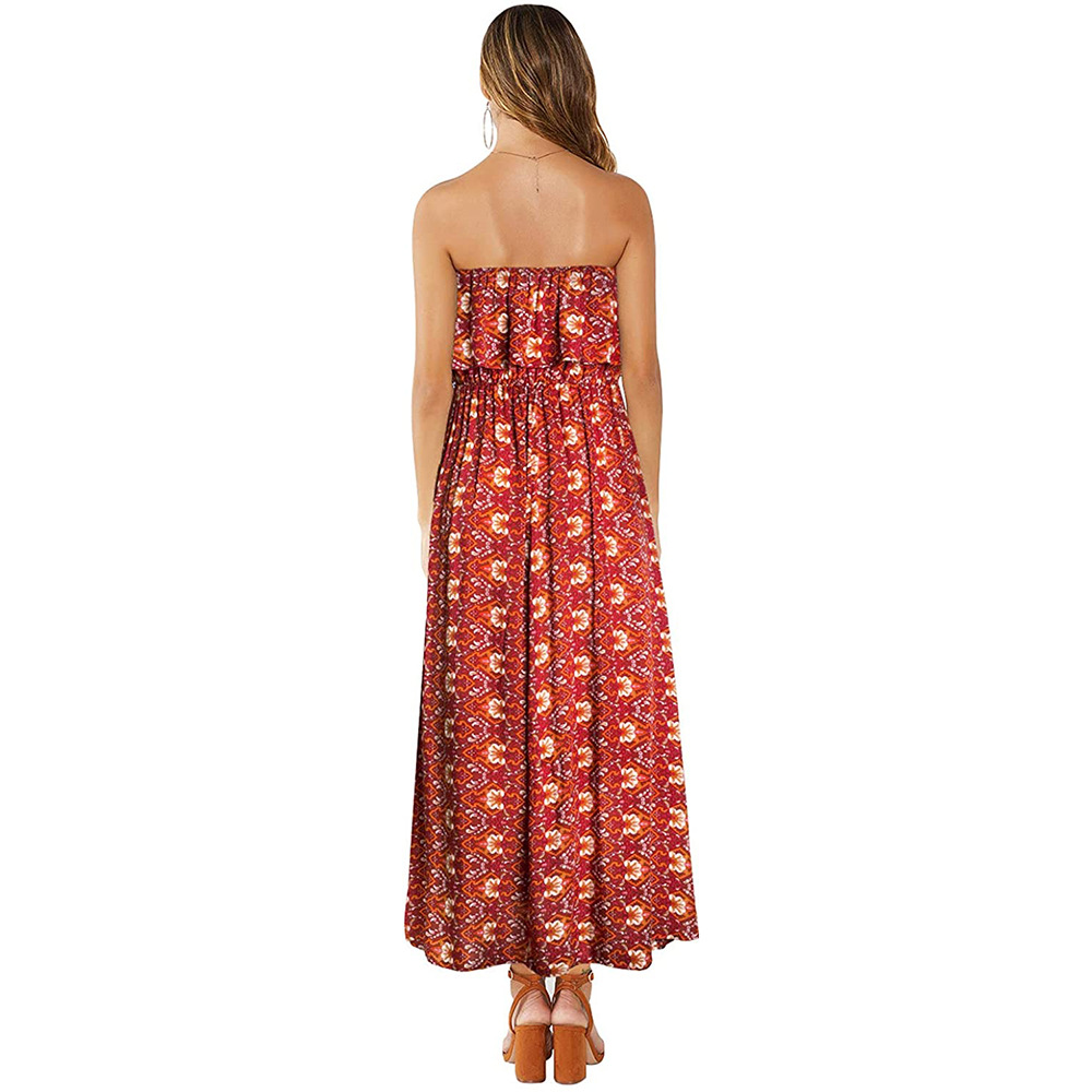 2024 Europa und USA Frühling und Sommer Neues Damenkleid mit Print, Ärmellos, Freizeitkleid für den Strand – Detail 14
