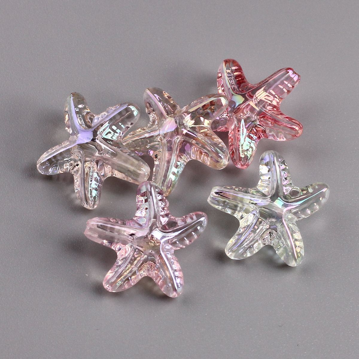 1g Weight Beads Jewelry Making Type DIY Ornament Accessories Classification 1 Piece Quantity Acrylic Material Starfish Pattern All Seasons Season Polished Finish Plating Design Cute, Simple Style Style 1 Piece Acrylic Starfish Polished Beads DIY Ornament Accessories 无