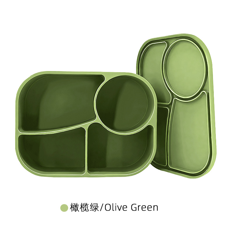 La lonchera de silicona de grado alimenticio transfronterizo se puede calentar en el horno microondas, la lonchera, la caja de almacenamiento hermética y hermética de alimentos, la caja de bento