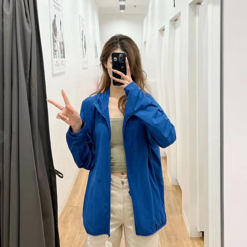One-Piece Drop Shipping Men's and Women's Moisture-Wicking Anti-Uv Zipper Hooded Cardigan Sun Protection Clothing 456788