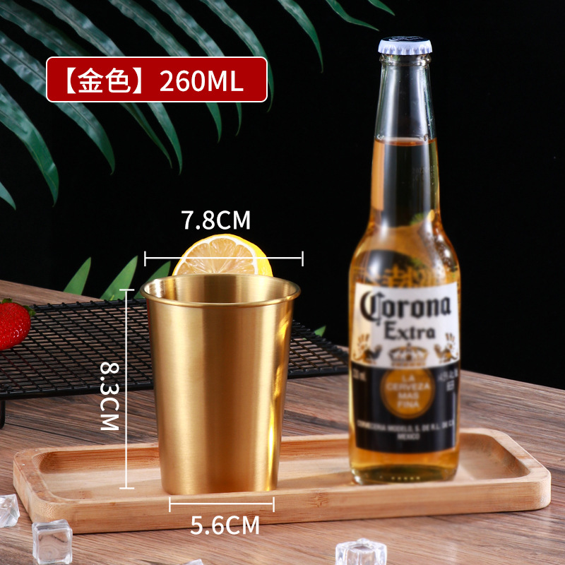 304 단일 레이어 맥주 컵 260ml 금