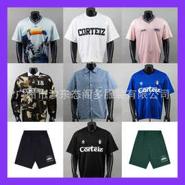 Corteiz恶魔岛刺绣字母球衣男春秋嘻哈宽松休闲翻领长袖T恤POLO衫