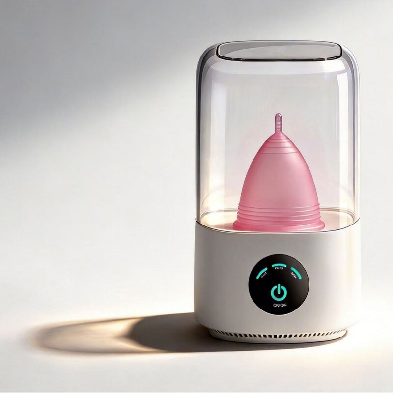 Cross-Border Silicone Menstrual Cup Set with Automatic Timer Steam Sterilization, Compact and Easy-To-Carry Silicone Cleaning Device Cross-Border Silicone Menstrual Cup Set with Automatic Timer Steam Sterilization, Compact and Easy-To-Carry Silicone Cleaning Device