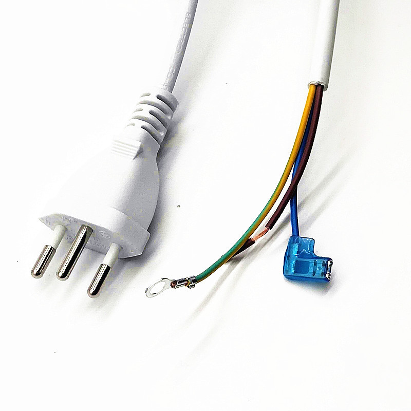 供应巴西插头电源线 全铜三芯巴西电源线 瑞士三插电源线