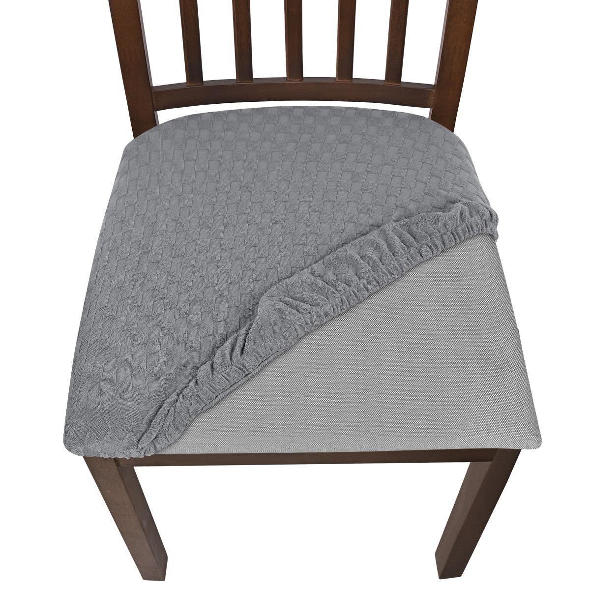 TEMU cubierta de silla en stock, cubierta de banco resistente al agua de seda de leche transfronteriza, cubierta de silla de mesa de comedor de hotel