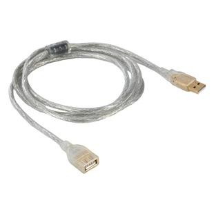 В наличии USB-Удлинительный кабель между мужчинами и женщинами 3,0 Компьютерный высокоскоростной принтер для передачи данных U-образный диск с магнитным кольцом Прозрачный кабель для передачи данных