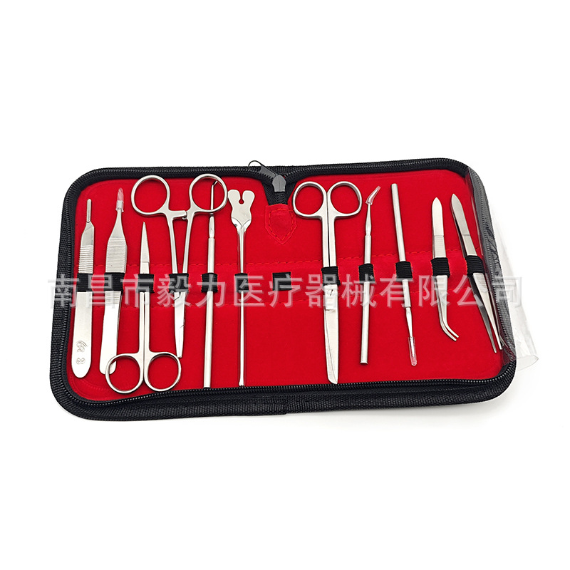 Kit de entrenamiento de sutura quirúrgica, set de bolsa de entrenamiento, kit de práctica de heridas, exportación y distribución para uso médico.