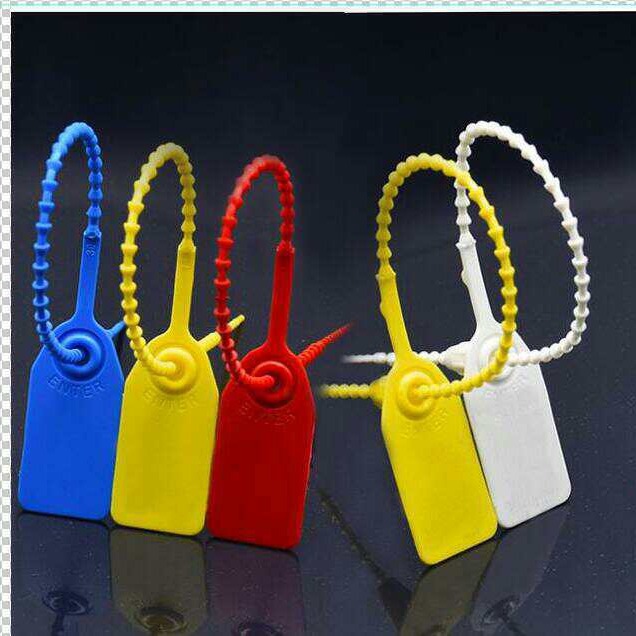 厂家批发一次性塑料航空用封条鞋子衣服 安全封签 行李封扣封条