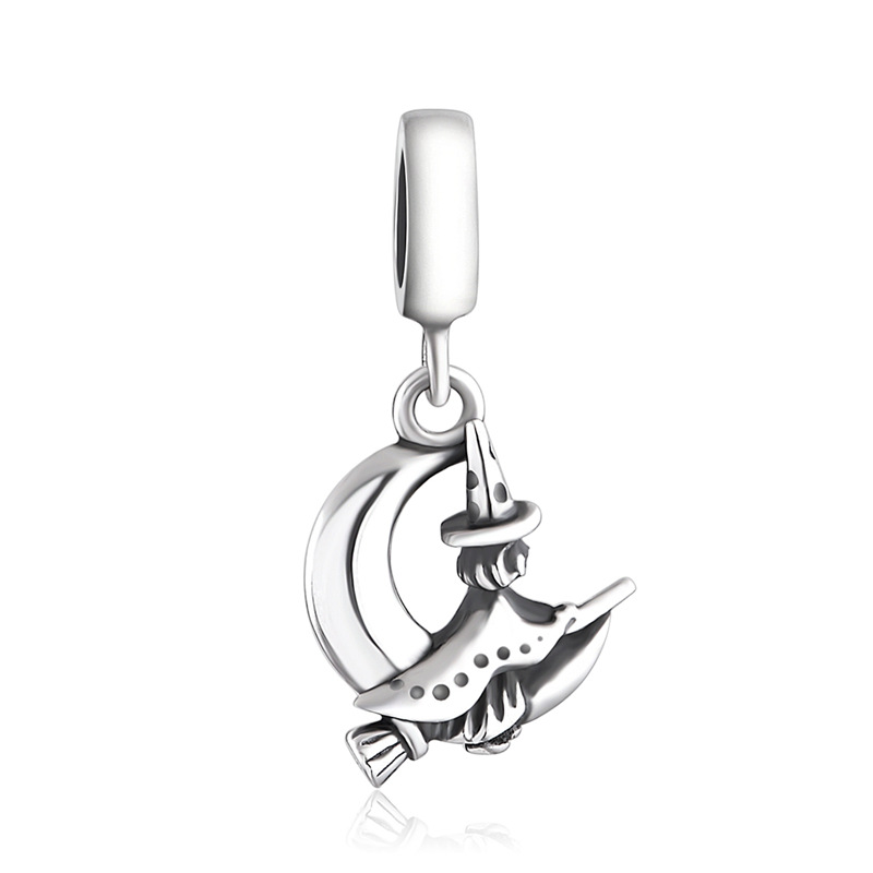 1 Pièce Mignon Style Simple Hibou Ailes Fantôme Argent Sterling Émail Incruster Pendentif Bijoux Accessoires display picture 2