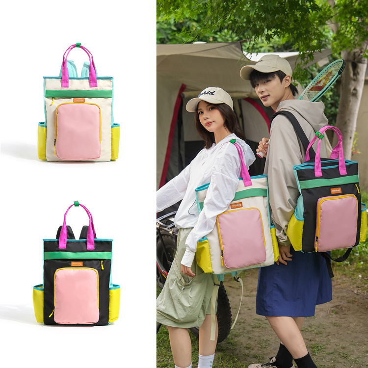 Color Block Convertible Lightweight Laptop Travel Backpack 8