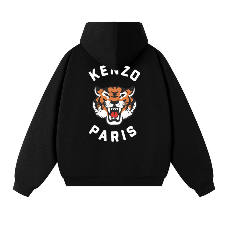 High-end cross-border trendy brand autumn and winter new model Xiansan tiger head print pure cotton hooded sweatshirt for couples casual wear High-end cross-border trendy brand autumn and winter new model Xiansan tiger head print pure cotton hooded sweatshirt for couples casual wear