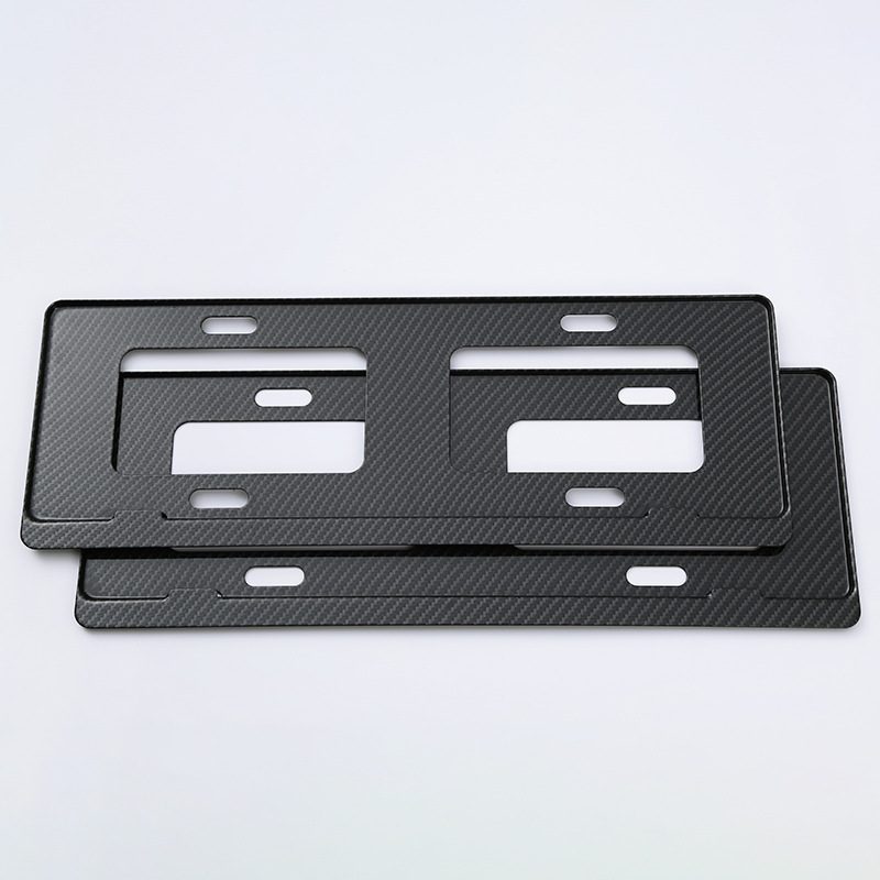 Marco de matrícula de lujo de fibra de carbono personalizado nuevo marco de matrícula de especificaciones múltiples estándar nacional nuevo marco de matrícula de aleación de aluminio