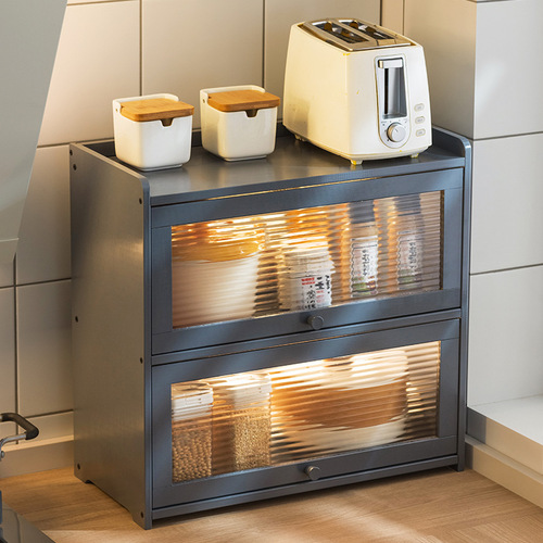 Kitchen racks, spices, dishes, storage racks, microwave countertops, multi-layer storage cabinets, household supplies
